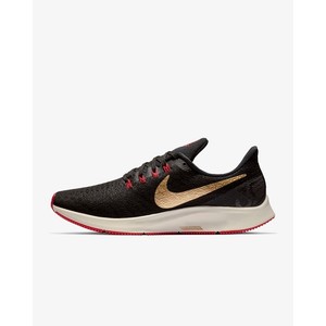 [해외] Nike Air Zoom Pegasus 35 [나이키 운동화] Black/University Red/Light Orewood Brown/Metallic (942851-018)