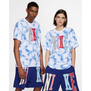 [해외] Nike Sportswear [나이키 반팔티] White/Pacific Blue (CK0156-100)