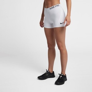 [해외] Nike Pro [나이키 반바지] White/Black (889577-100)