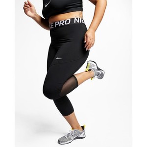 [해외] Nike Pro [나이키 레깅스] Black/White (AV9747-010)
