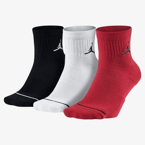 [해외] Jordan Jumpman Quarter [나이키 양말] Black/White/Gym Red (SX5544-011)