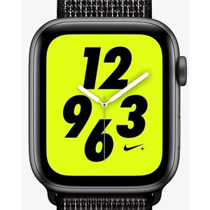 [해외] Apple Watch Nike+ Series 4 (GPS) with Nike Sport Loop [나이키 애플워치] Space Gray/Black (MU7J2LLA-001)