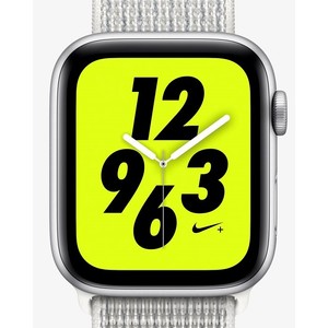 [해외] Apple Watch Nike+ Series 4 (GPS) with Nike Sport Loop [나이키 애플워치] Summit White (MU7H2LLA-002)