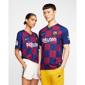 [해외] FC Barcelona 2019/20 Stadium Home [나이키 반팔티] Deep Royal Blue/Varsity Maize (AJ5532-456)