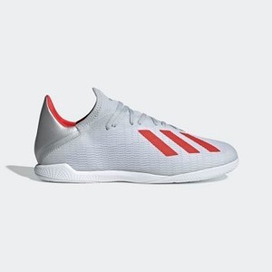 [해외] Soccer X 19.3 Indoor Shoes [아디다스 축구화] Silver Metallic/Hi-Res Red/Cloud White (F35370)