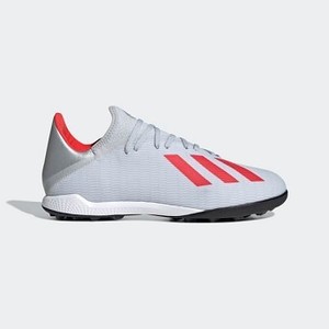 [해외] Soccer X 19.3 Turf Shoes [아디다스 축구화] Silver Metallic/Hi-Res Red/Cloud White (F35374)