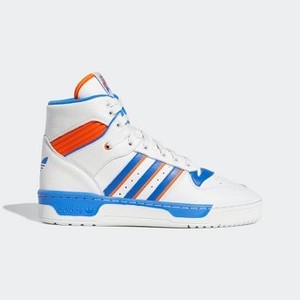 [해외] Mens Originals Rivalry High Shoes [아디다스 하이탑] Crystal White/Blue/Orange (F34139)
