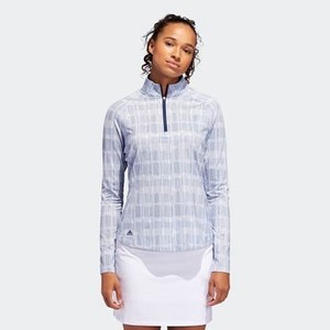 [해외] Womens Golf Ultimate365 Climacool Printed UPF Polo Shirt [아디다스 긴팔티] Aero Blue (DW8509)