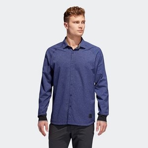 [해외] Mens Golf Adicross Beyond18 Oxford Shirt [아디다스 긴팔티] Dark Blue (DQ2239)