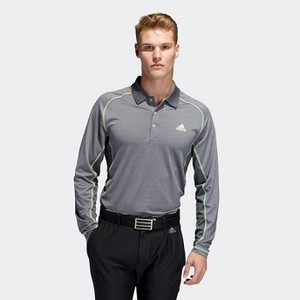 [해외] Mens Golf Ultimate Climacool Solid Polo Shirt [아디다스 긴팔티] Tmag Grey Five Htr/Grey (EC3219)
