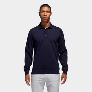[해외] Mens Golf Adipure Refined Polo Sweater [아디다스 긴팔티] Collegiate Navy (CW6560)