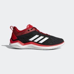 [해외] Mens Baseball Speed Trainer 4 Shoes [아디다스 야구화] Core Black/Crystal White/Power Red (CG5137)