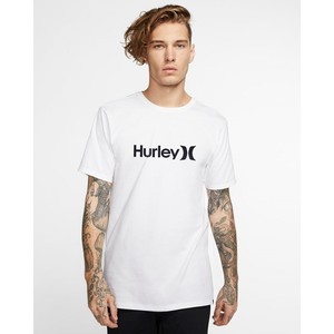 [해외] Hurley Premium One And Only Solid [나이키 반팔티] White/Black (AH7935-101)
