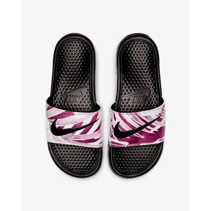 [해외] Nike Benassi JDI Floral [나이키 슬리퍼] Black/White/Aphid Green/China Rose (618919-030)