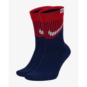 [해외] Nike SNKR Sox Swoosh [나이키 양말] Blue Void/University Red/White (SK0128-492)