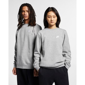 [해외] Nike Sportswear Club Fleece [나이키 긴팔] Dark Grey Heather/White (804340-063)