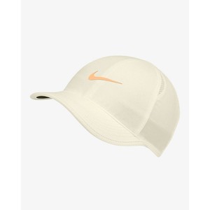 [해외] NikeCourt AeroBill Featherlight [나이키 볼캡] Sail/Black/Orange Pulse (679424-133)
