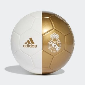 Mens Soccer Real Madrid Mini Ball [아디다스 축구공] White/Dark Football Gold (DY2529)