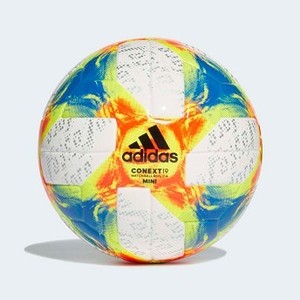 Soccer Conext 19 Mini Ball [아디다스 축구공] White/Solar Yellow/Solar Red/Football Blue (DN8638)