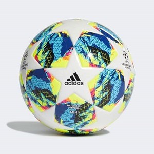 Mens Soccer Finale Mini Ball [아디다스 축구공] White/Bright Cyan/Solar Yellow/Shock Pink (DY2563)
