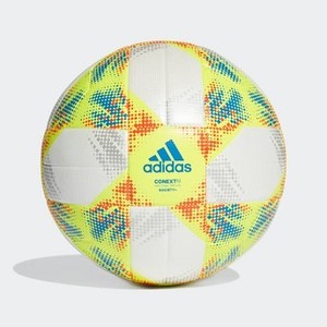 Soccer Conext 19 Society+ Ball [아디다스 축구공] White/Solar Yellow/Solar Red/Football Blue (DN8643)