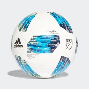 Mens Soccer MLS Glider Ball [아디다스 축구공] White/Solar Blue/Shock Blue/Mystery Blue (CF0008)