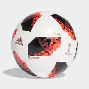 Mens Soccer FIFA World Cup Knockout Top Glider Ball [아디다스 축구공] White/Solar Red/Black (CW4684)