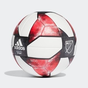 Soccer MLS NFHS Top Training Ball [아디다스 축구공] White/Black/Active Red (DN8697)