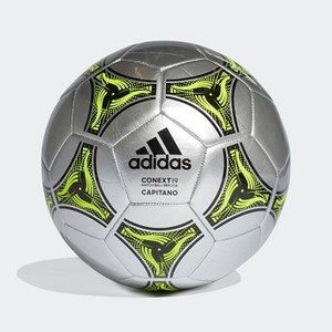 Soccer Conext 19 Capitano Ball [아디다스 축구공] Silver Metallic/Black/Solar Yellow (DN8641)