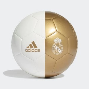 Mens Soccer Real Madrid Capitano Ball [아디다스 축구공] White/Dark Football Gold (DY2524)