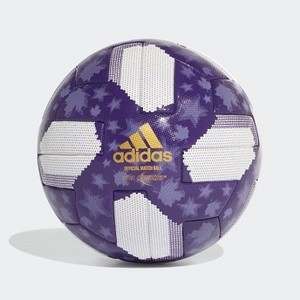 Mens Soccer MLS All-Star Game Official Match Ball [아디다스 축구공] White/Regal Purple/Light Purple/Gold Metallic (DY2521)
