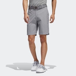Mens Golf Ultimate365 Plaid Print Shorts [아디다스 반바지] Grey Three (DX4784)