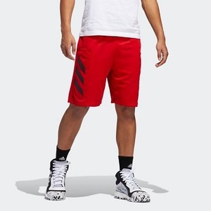 Mens Basketball Sport 3-Stripes Shorts [아디다스 반바지] Scarlet (DX6659)