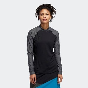 Womens Golf Sport Polo Shirt [아디다스 긴팔티] Black (EI9710)