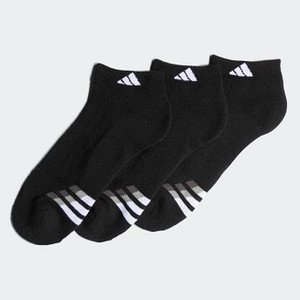 Mens Training Cushioned Low Socks 3 Pairs [아디다스 양말] Black/White/Light Onix (H77463)