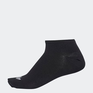 Mens Originals Trefoil Liner Socks 3 Pairs [아디다스 양말] Black/Black/White (S20274)