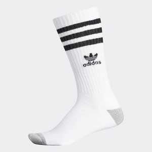 Mens Originals Roller Crew Socks [아디다스 양말] White/Black (Q18120)