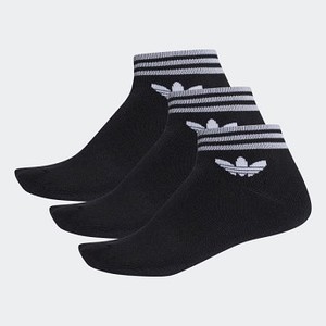 Originals Trefoil Ankle Socks 3 Pairs [아디다스 양말] Black (AZ5523)