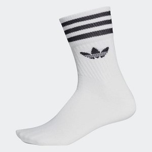 Originals Mid-Cut Crew Socks 3 Pairs [아디다스 양말] White/Black (DX9091)