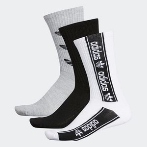 Mens Originals Originals Triple Branded Crew Socks 3 Pairs [아디다스 양말] Multicolor (CL5015)