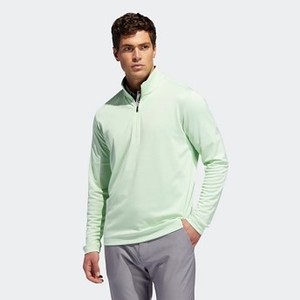 Mens Golf UV Protection 1/4 Zip Sweatshirt [아디다스 후드 and 맨투맨] Glow Green (EC6946)