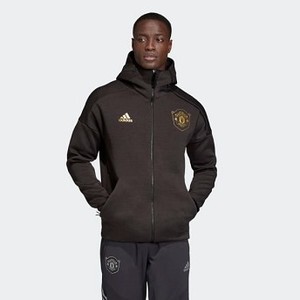 Mens Soccer Manchester United adidas Z.N.E. Hoodie [아디다스 후드 and 맨투맨] Black/Carbon (DX9079)