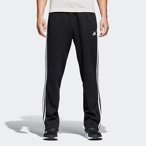 Mens Training Essentials 3-Stripes Fleece Pants [아디다스 트레이닝 바지] Black/White (BK7427)