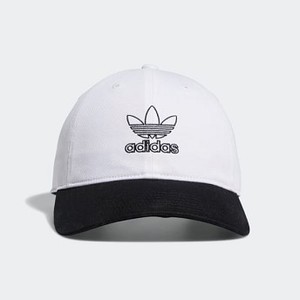 Womens Originals Outline Relaxed Hat [아디다스 볼캡] Black White (CL5251)