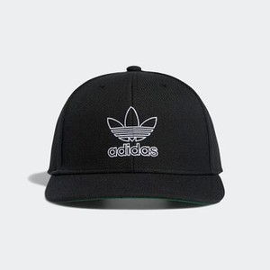 Mens Originals Signature Outline Snapback Hat [아디다스 볼캡] Black (CL5197)
