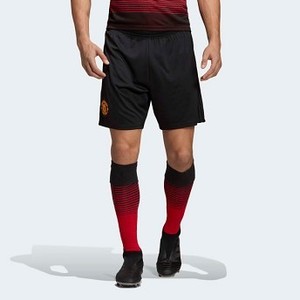 Mens Soccer Manchester United Home Shorts [아디다스 반바지] Black/Real Red (CG0042)