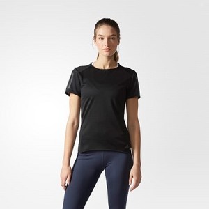 Womens 런닝 Response Tee [아디다스 티셔츠] Black (BP7463)