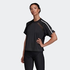 Womens Athletics adidas Z.N.E. Tee [아디다스 티셔츠] Black (EA0334)