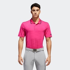 Mens Golf Ultimate365 Heather Polo Shirt [아디다스 티셔츠] Real Magenta Heathered (DQ1356)