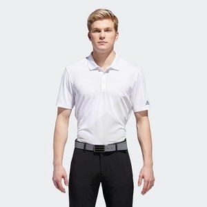 Mens Golf Bold 3-Stripes Polo Shirt [아디다스 티셔츠] White/Grey Three (CY2161)